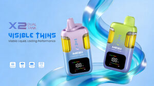 Vaper 100000 caladas 2 sabores recargable con doble sabor, pantalla inteligente y control de flujo de aire