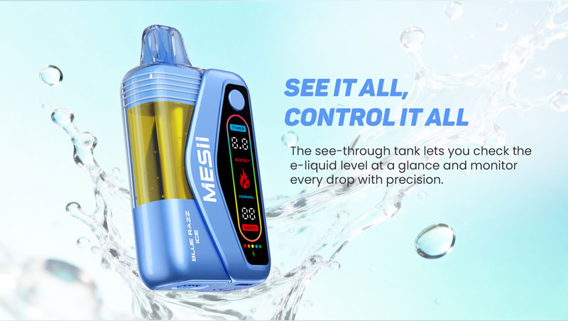 MESII Visible Tank - Tanque visible vaper 50000 caladas con nicotina