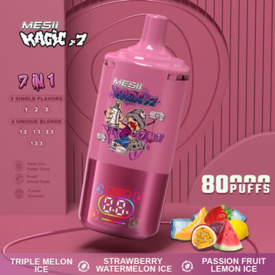 MESII Magic X7 Triple Melon Ice & Strawberry Watermelon Ice & Passion Fruit Lemon Ice Vape