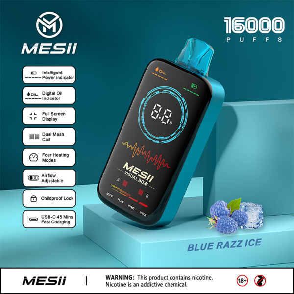 Frambuesa Azul Helada | Vaper al por Mayor MESII Visual Boxx 16K