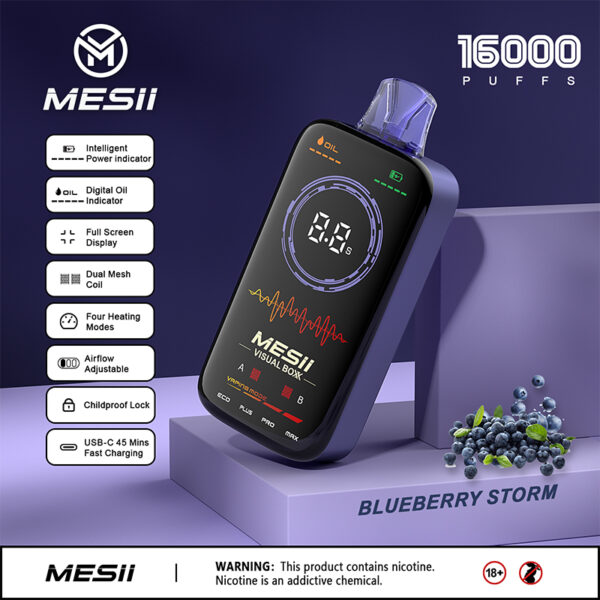 Tormenta de Arándanos | Vaper al por Mayor MESII Visual Boxx 16K