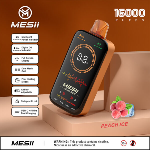 Melocotón Ice | Vaper al por Mayor MESII Visual Boxx 16K