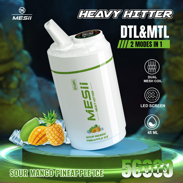 Mesii Heavy Hitter 50K Mango Agrio con Piña Helada