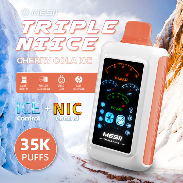 MESII Triple Nicotine Disposable Cola Cereza Helada Vape