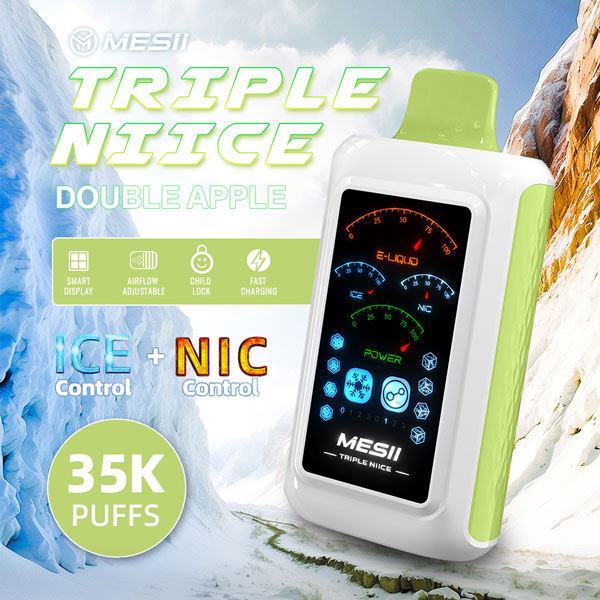 MESII Triple Nicotine Disposable Manzana Doble Vape