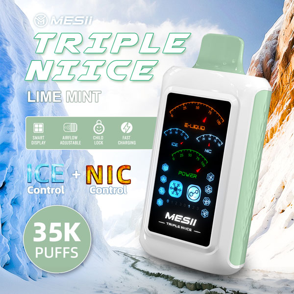 MESII Triple Nicotine Disposable Menta Lima Vape