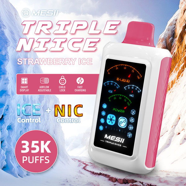 MESII Triple Nicotine Disposable Fresa Helada Vape