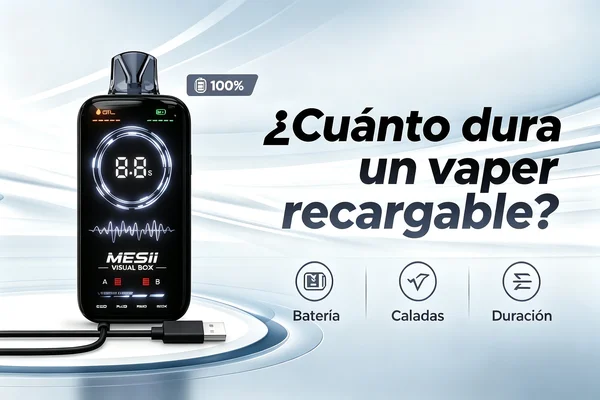 Cuánto dura un vaper recargable según la batería y las caladas