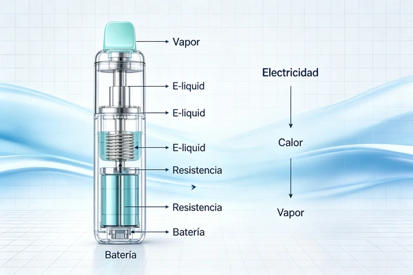 Cómo funciona el líquido de un vape