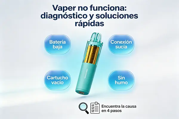vaper no funciona diagnóstico y soluciones rápidas