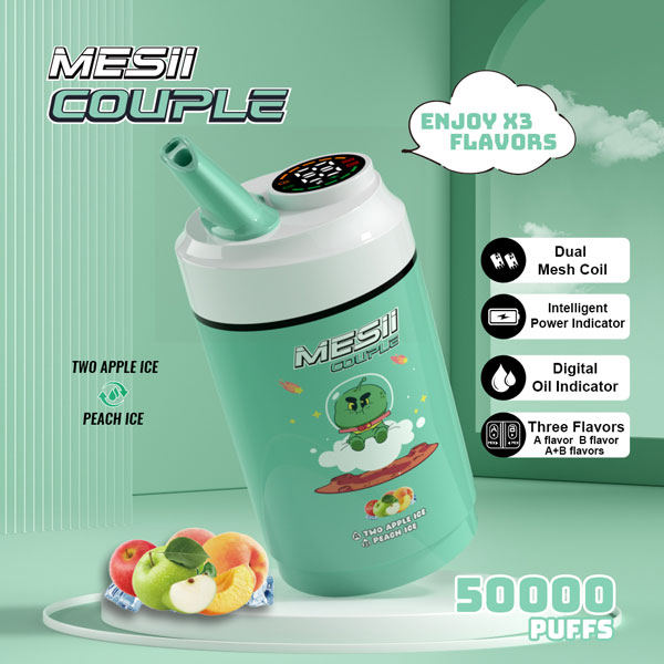 mesii desechable vape two apple ice peach ice