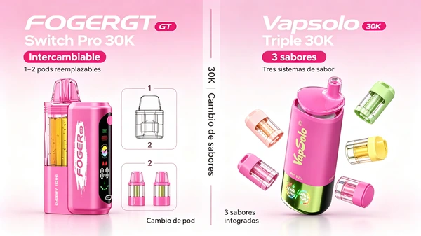FOGER GT Switch Pro 30K vs Vapsolo Triple 30K