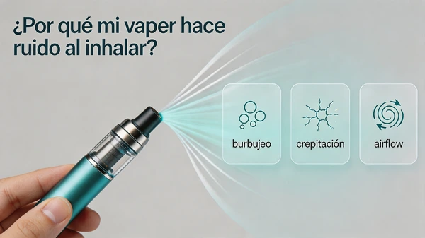 Vaper haciendo ruido al inhalar